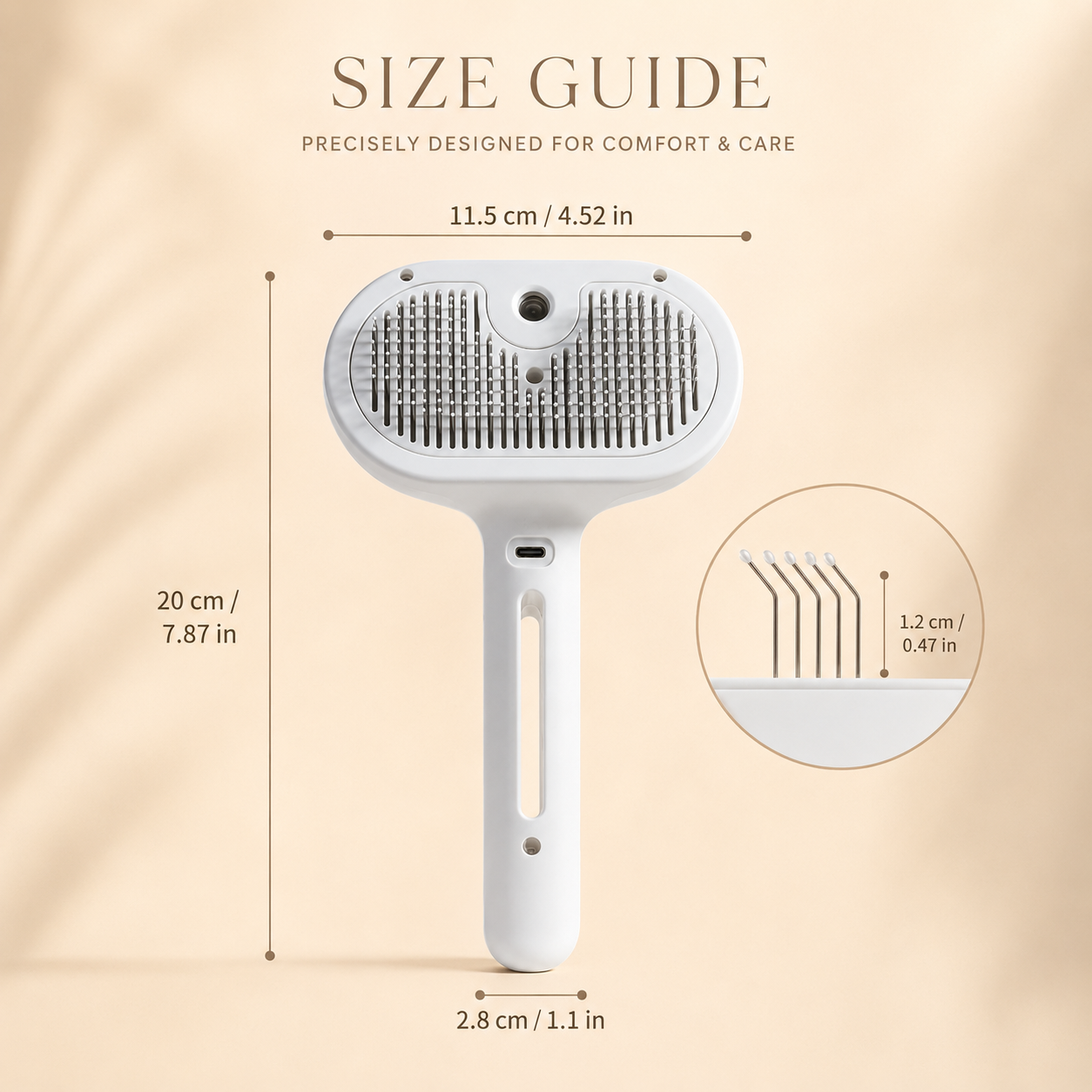 Pet Hair Spray Brush