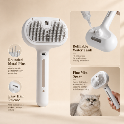 Pet Hair Spray Brush