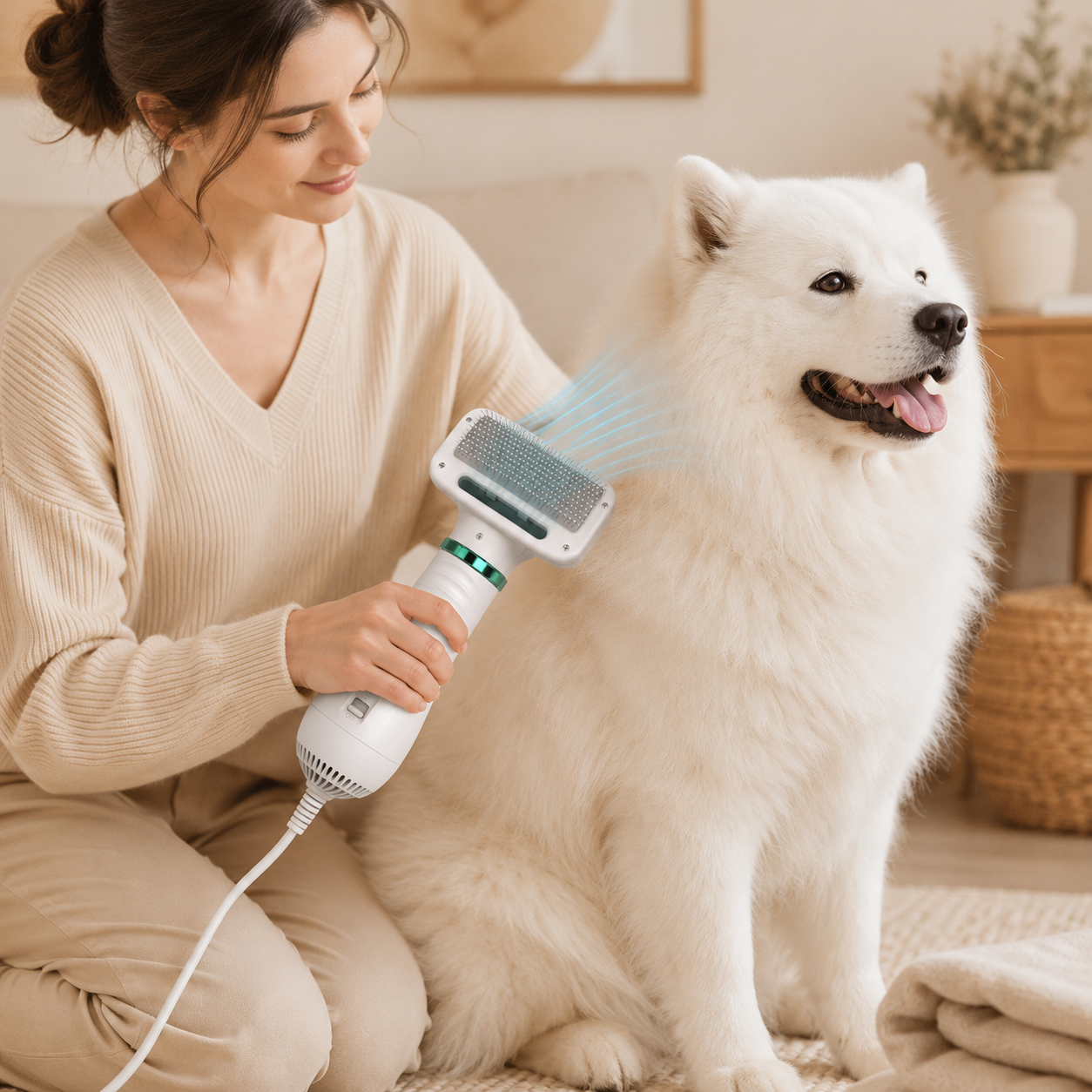 Portable 2-in-1 Dog Hair Dryer