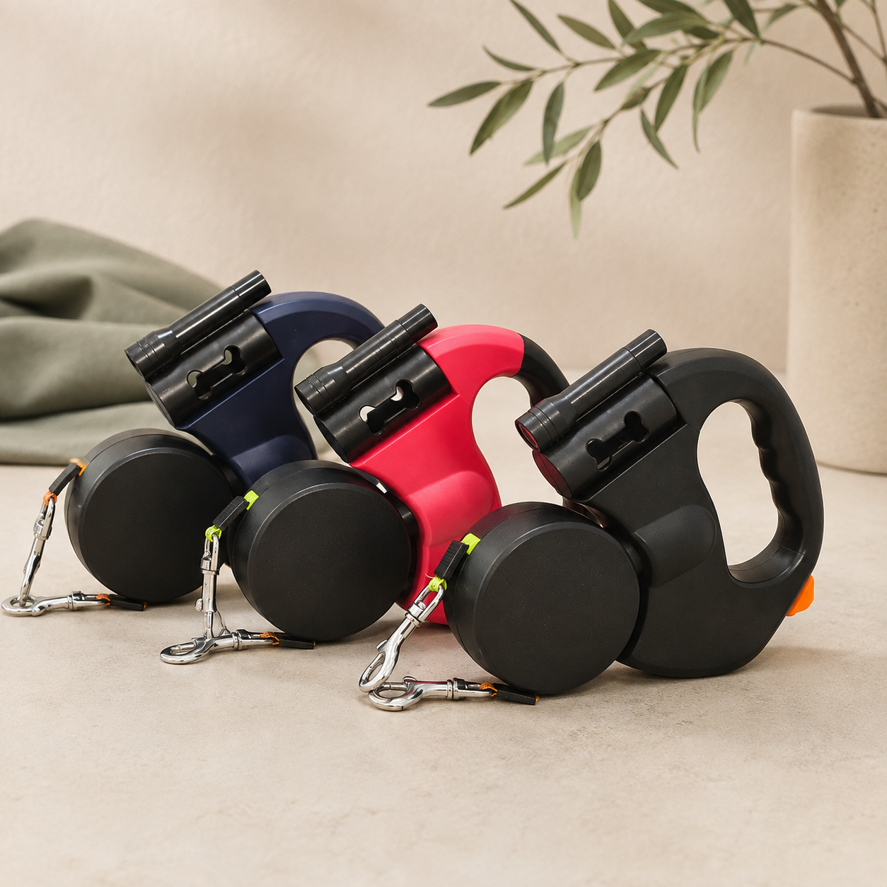 Auto Double Dog Leash
