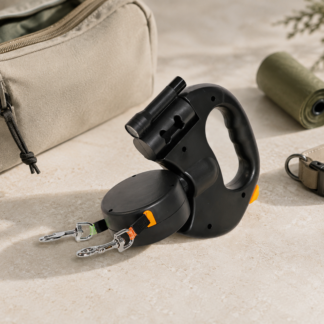 Auto Double Dog Leash